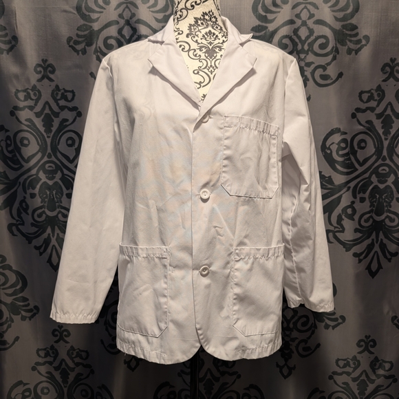 Bundle Of 2 Women's Lab Coats Dickies & Premium Uniforms Small Nurse Lab Tech - Picture 6 of 8